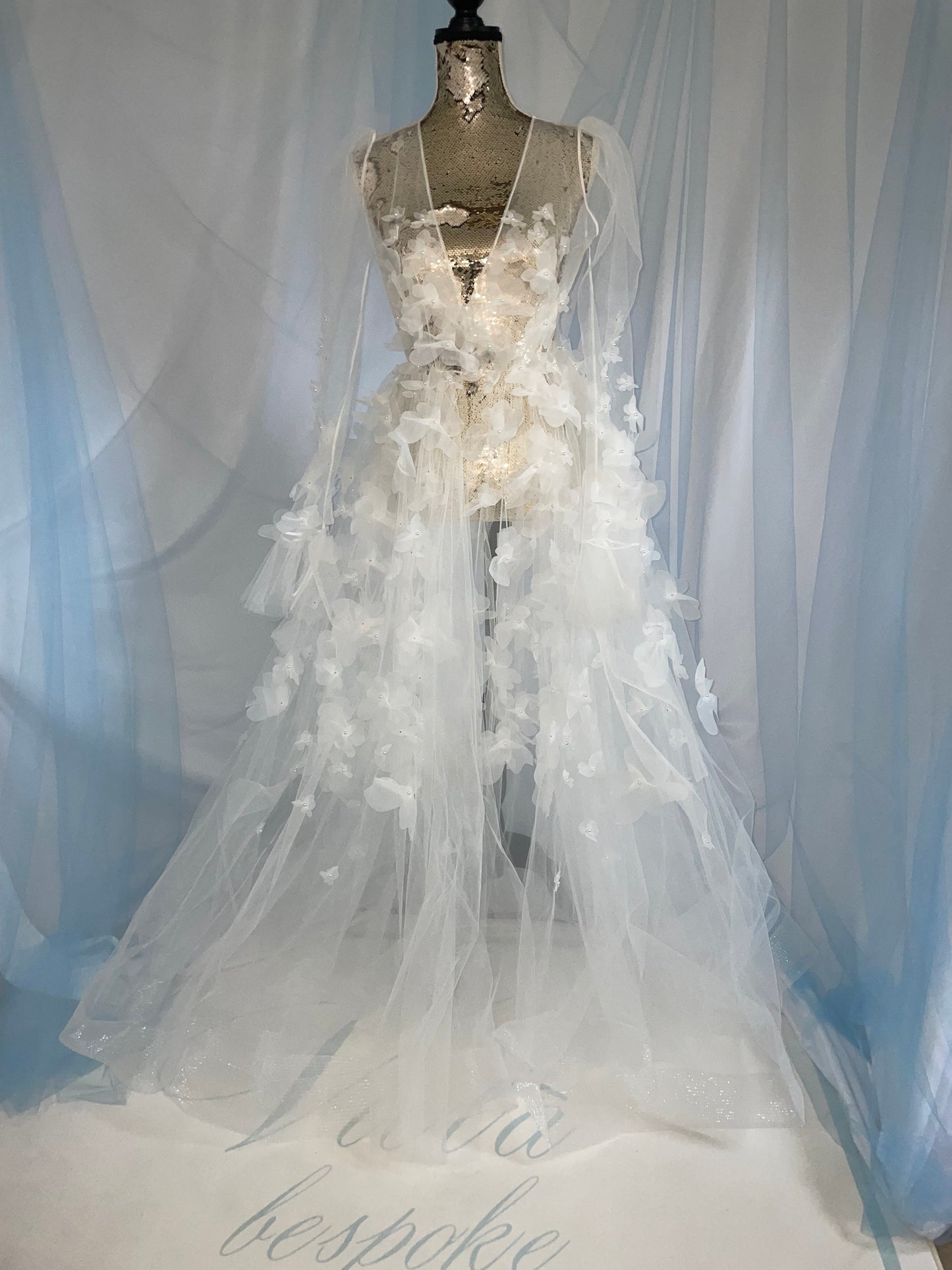 Flower Tulle Gown