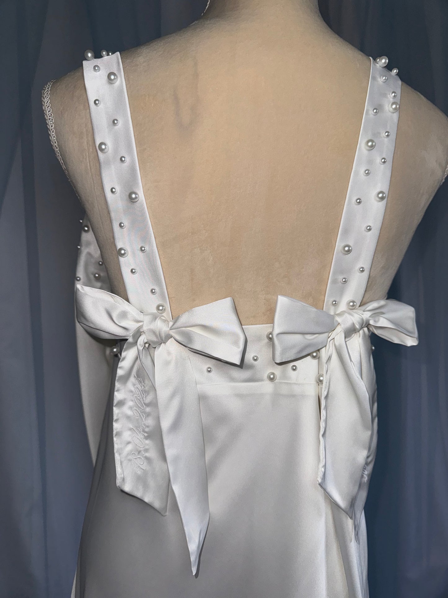 Thick Strap Pearl Silk Cami