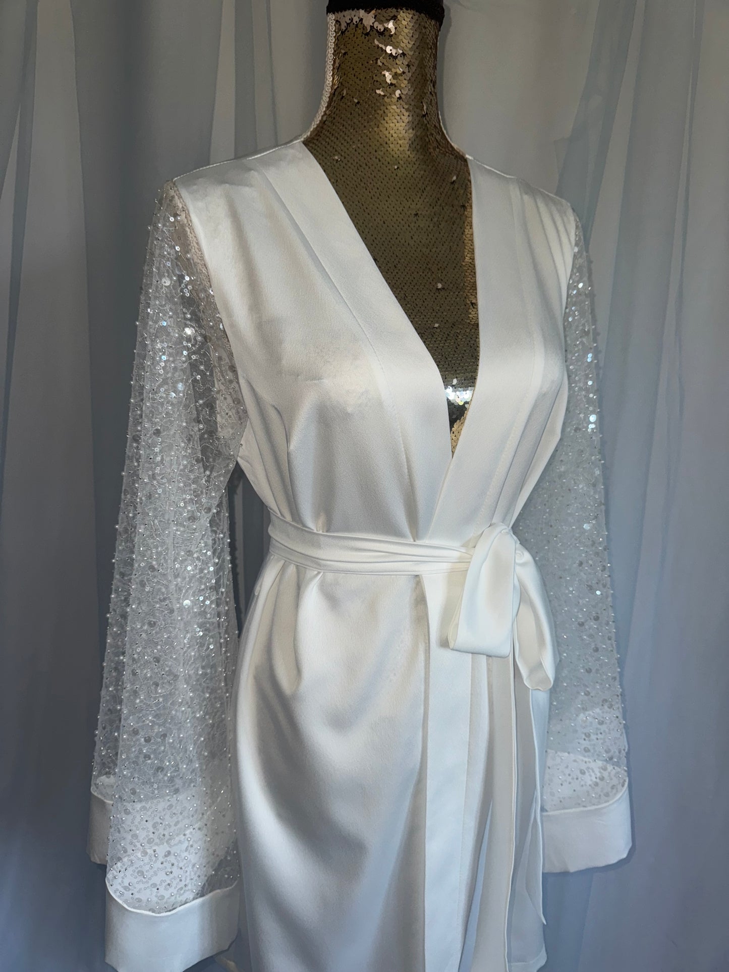 Sparkle sleeve gown
