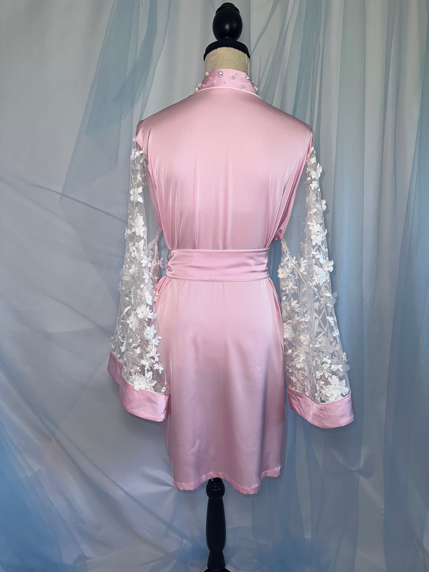 Pearl & Lace Pink Gown