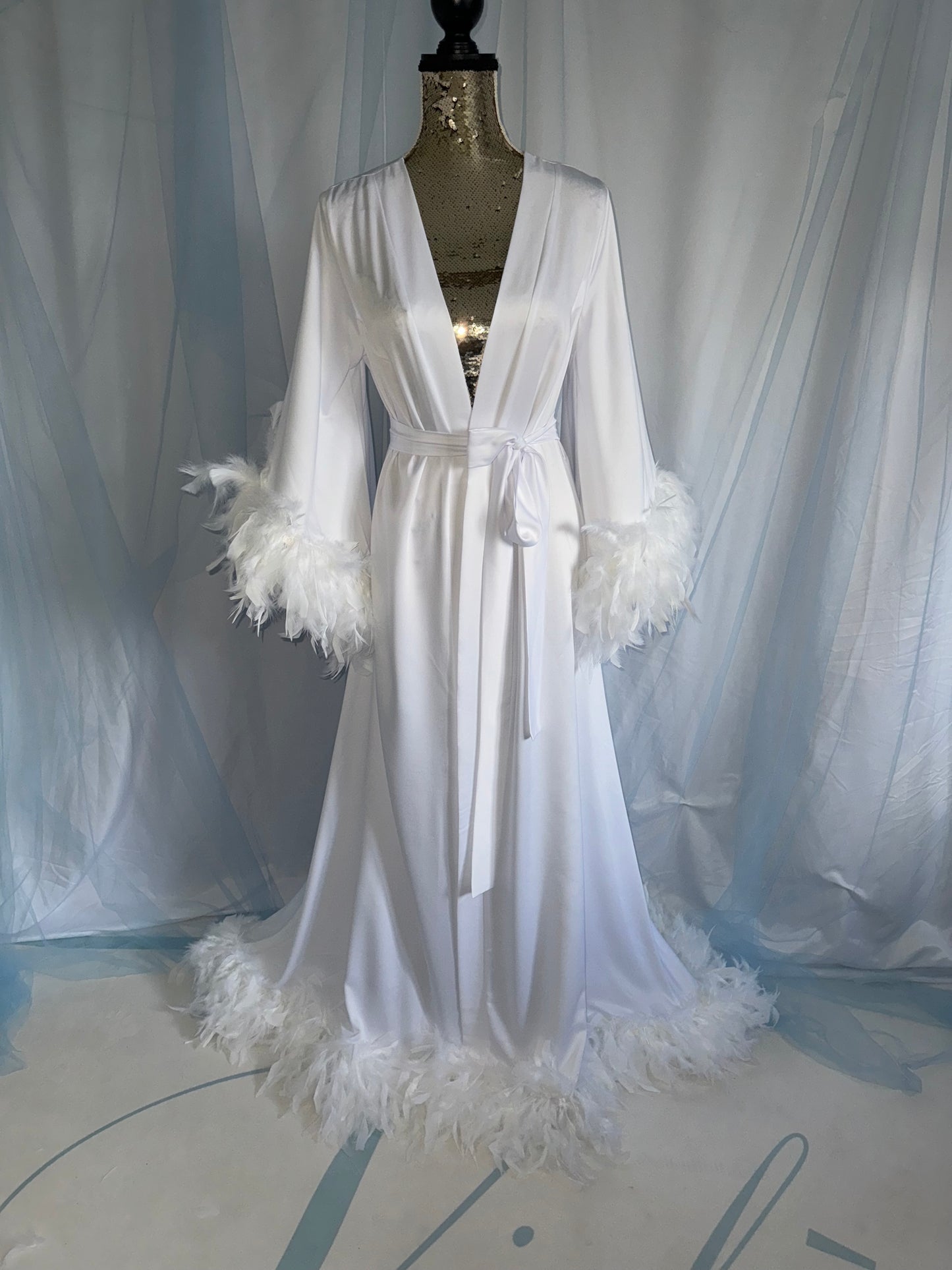 Feather Boa Gown