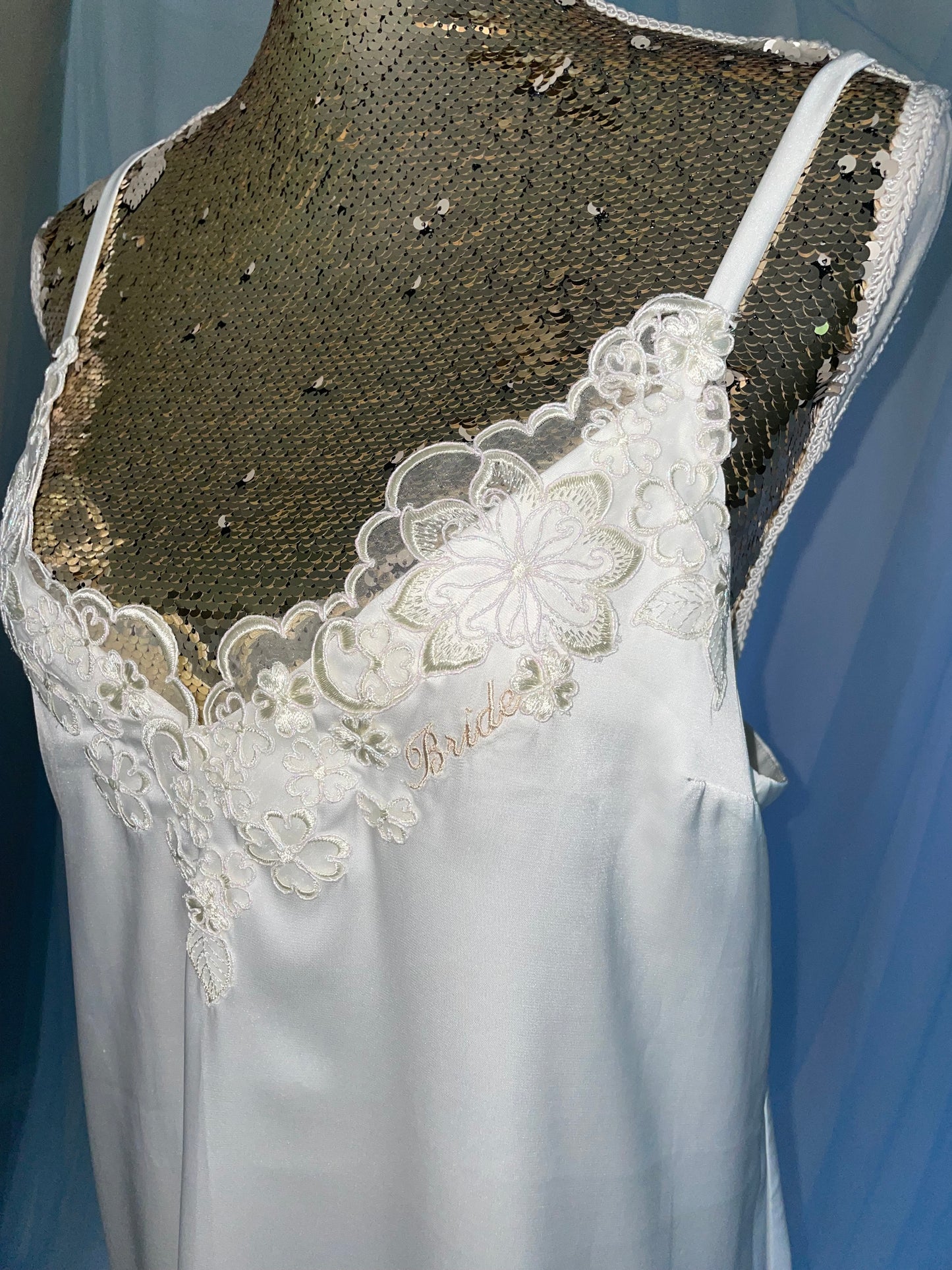 Lace Trim Silk Cami