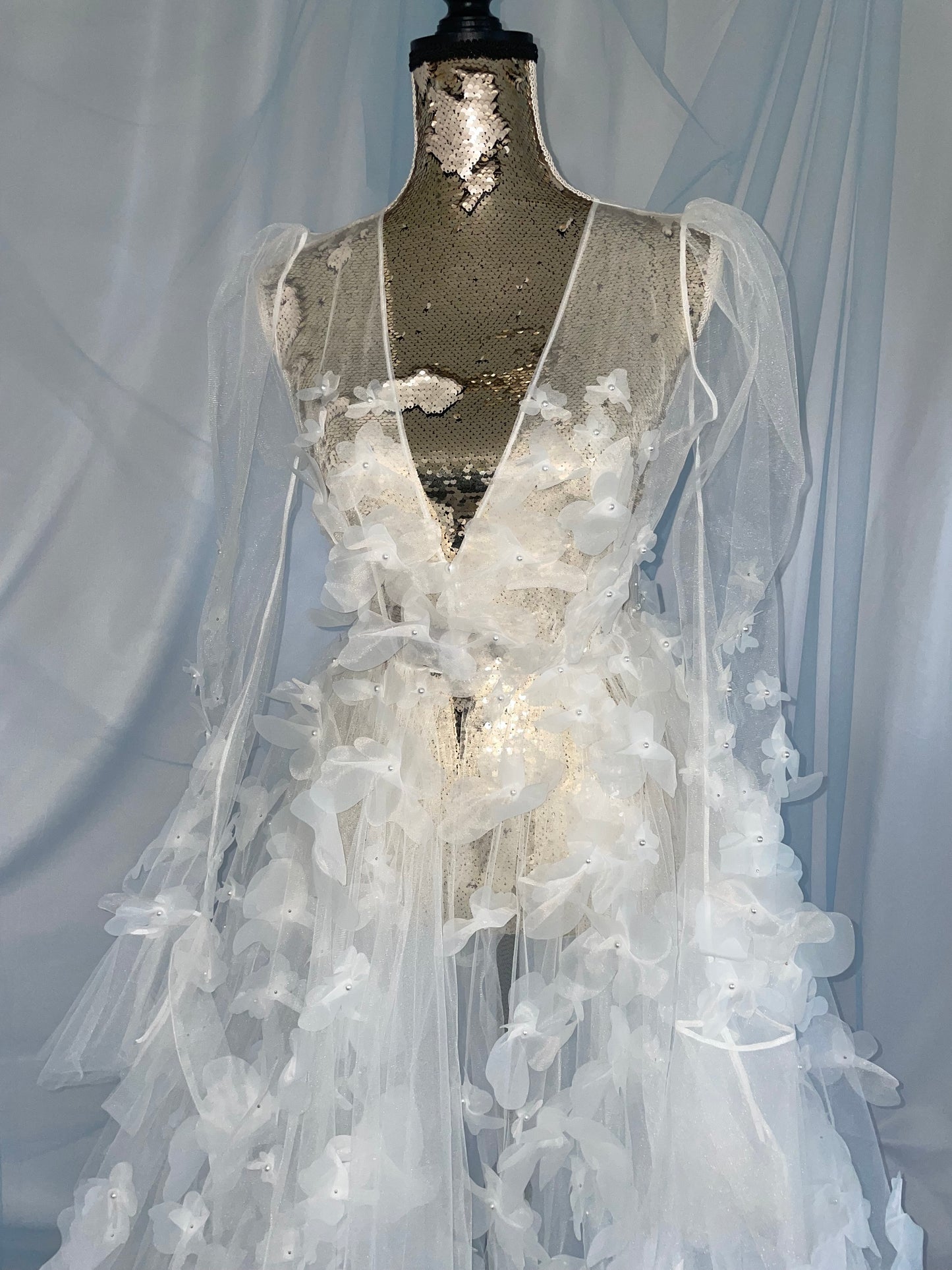 Flower Tulle Gown