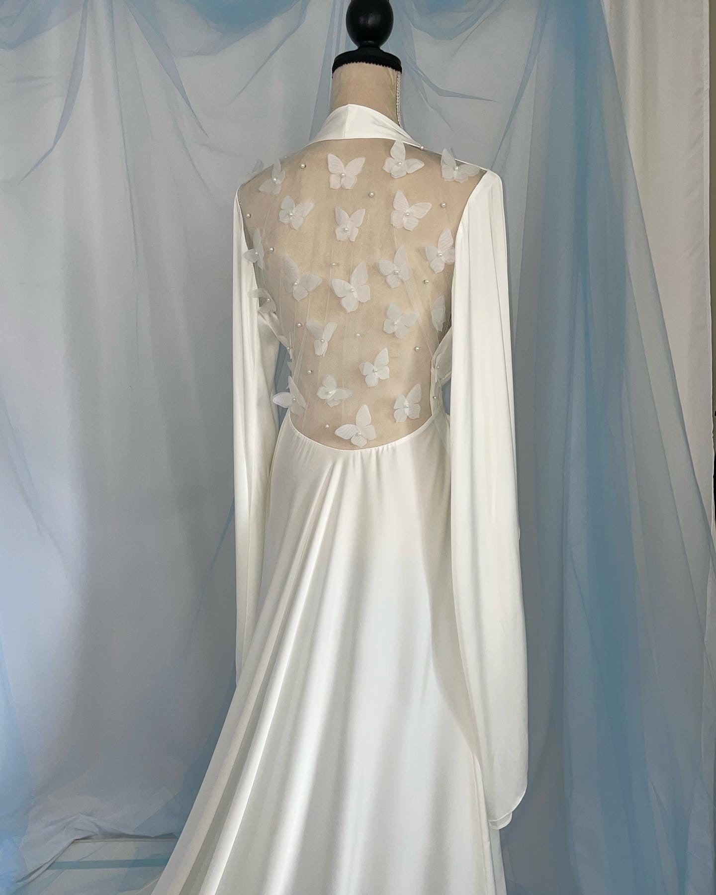 Silk Butteryfly Back Gown
