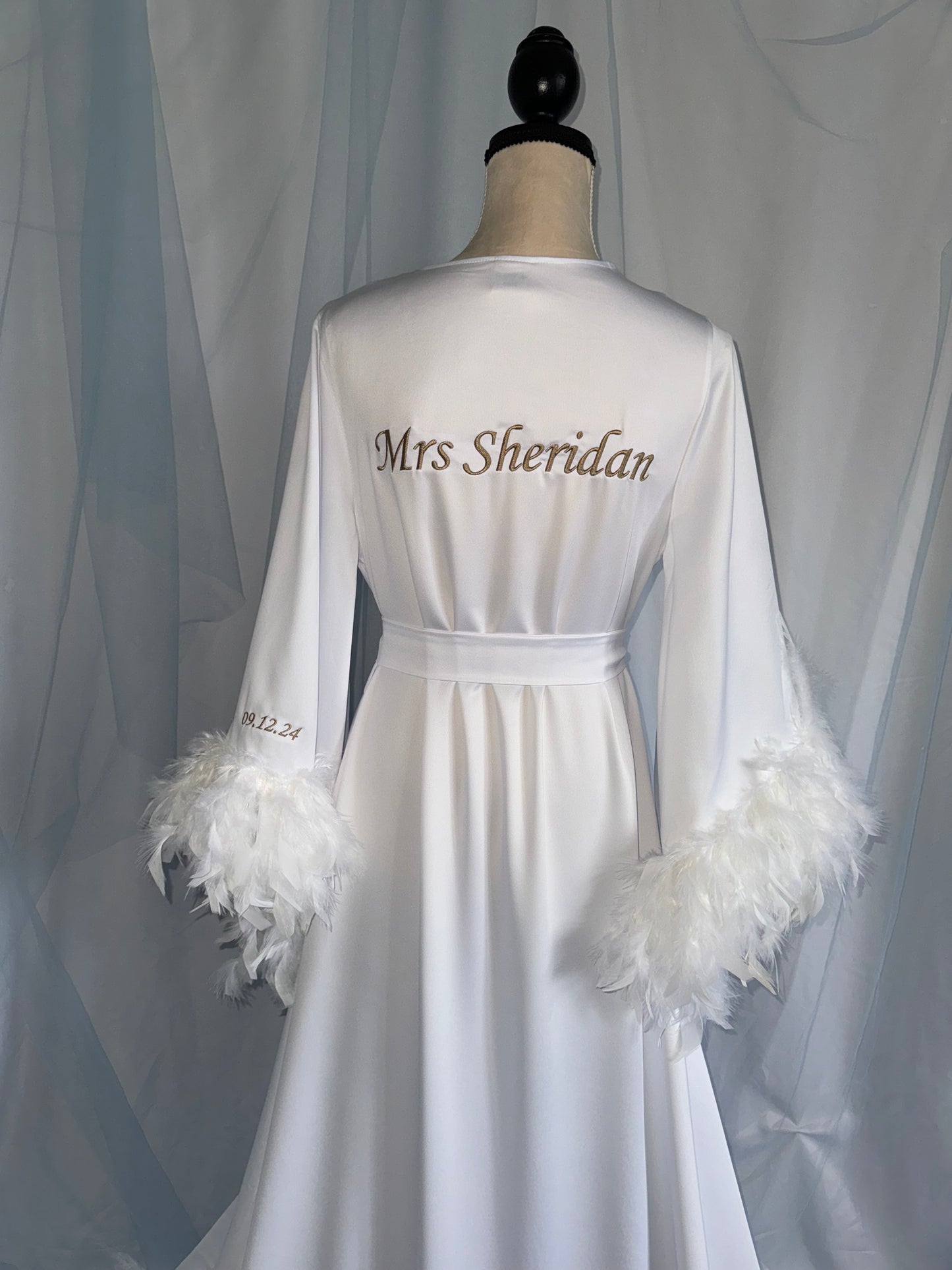 Feather Boa Gown
