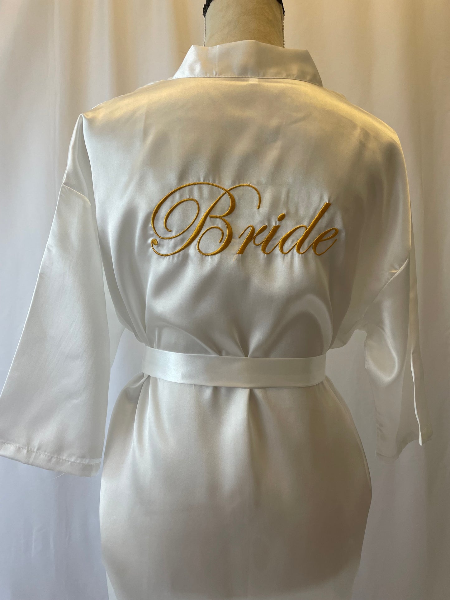 Bride & Bridesmaid Satin Gown