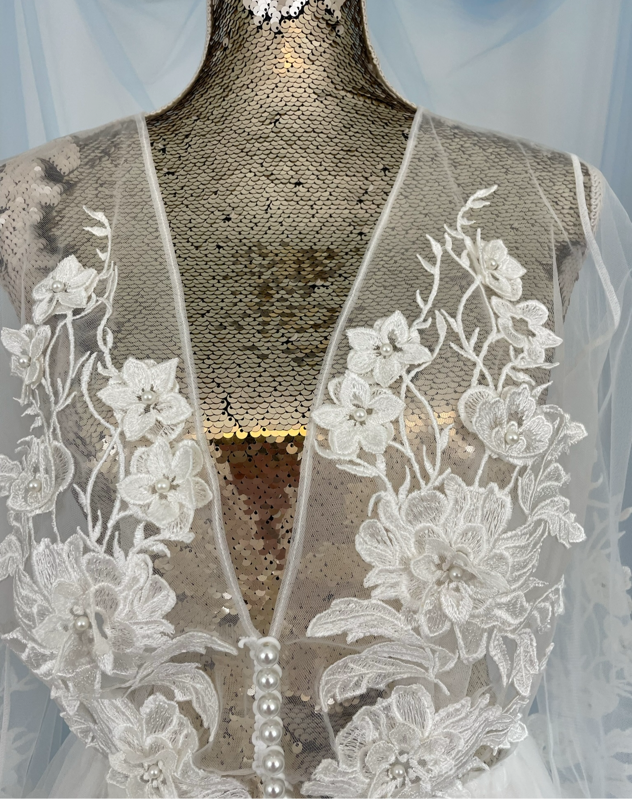 Lace Tulle Gown