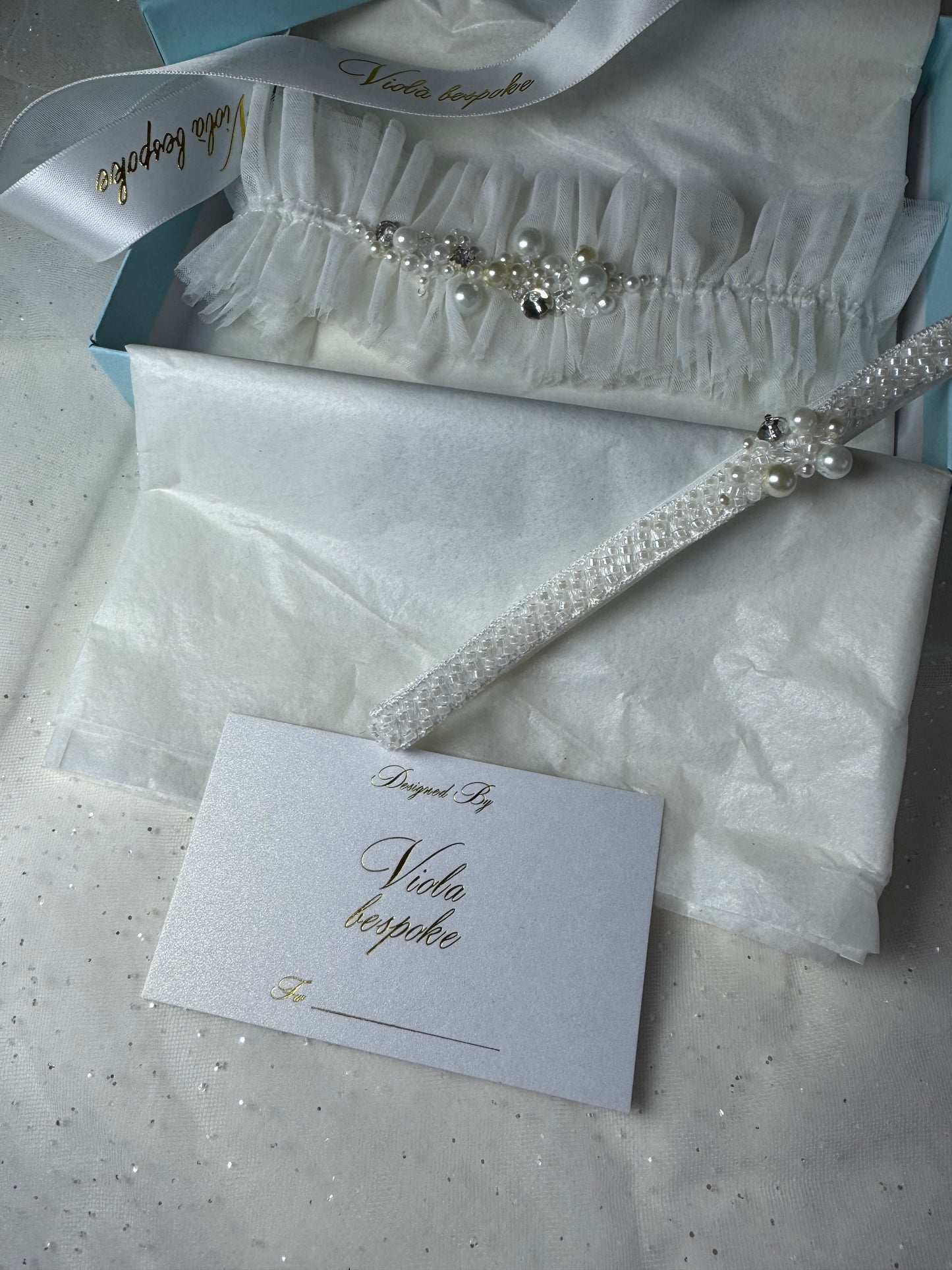 Ivory Pearl Garter & Tossing Garter