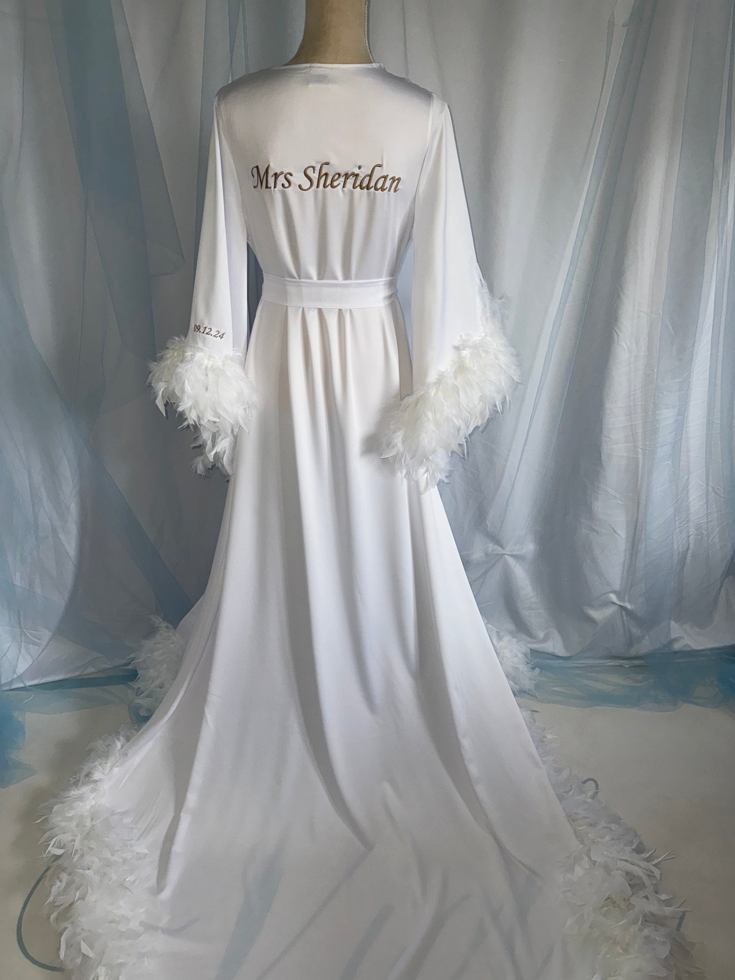 Feather Boa Gown