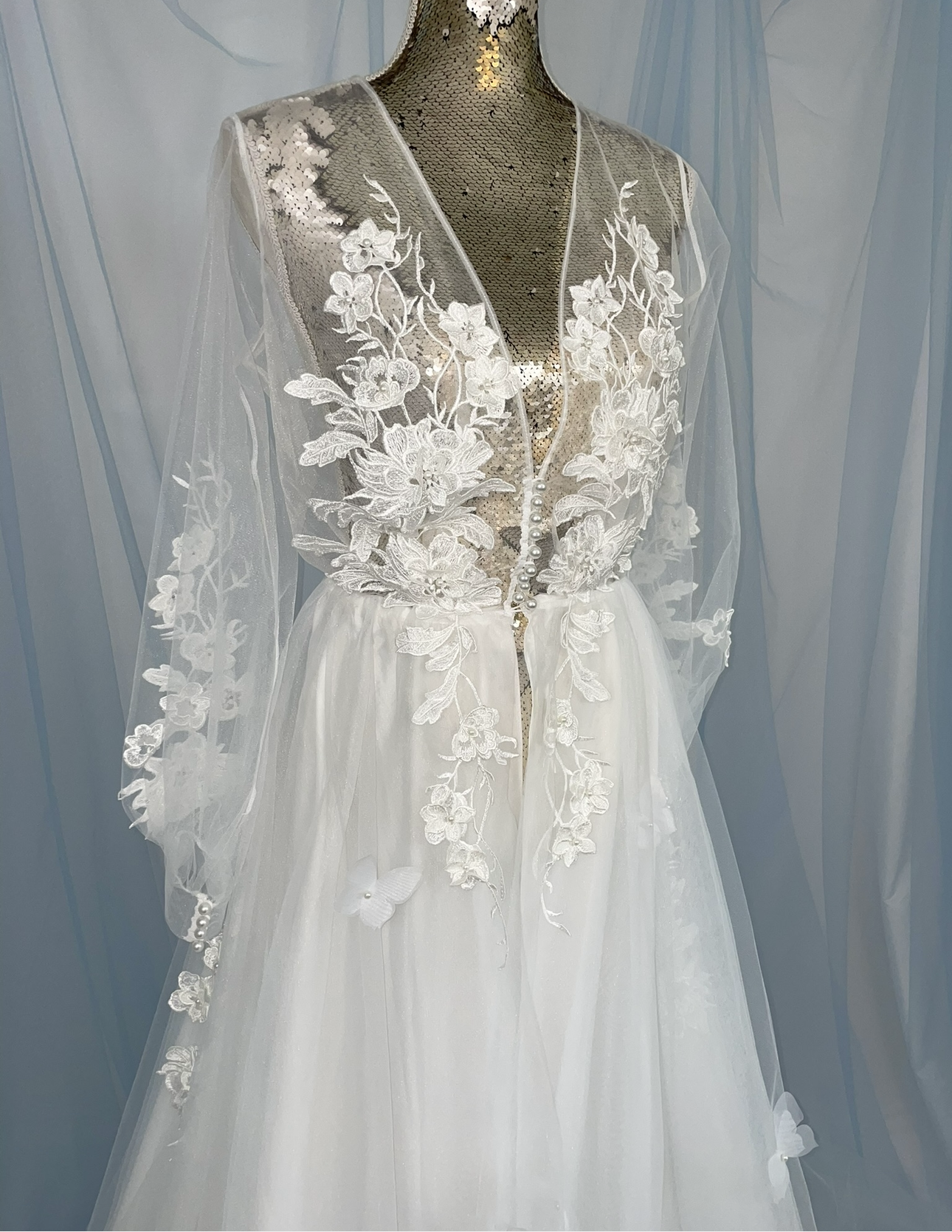 Lace Tulle Gown