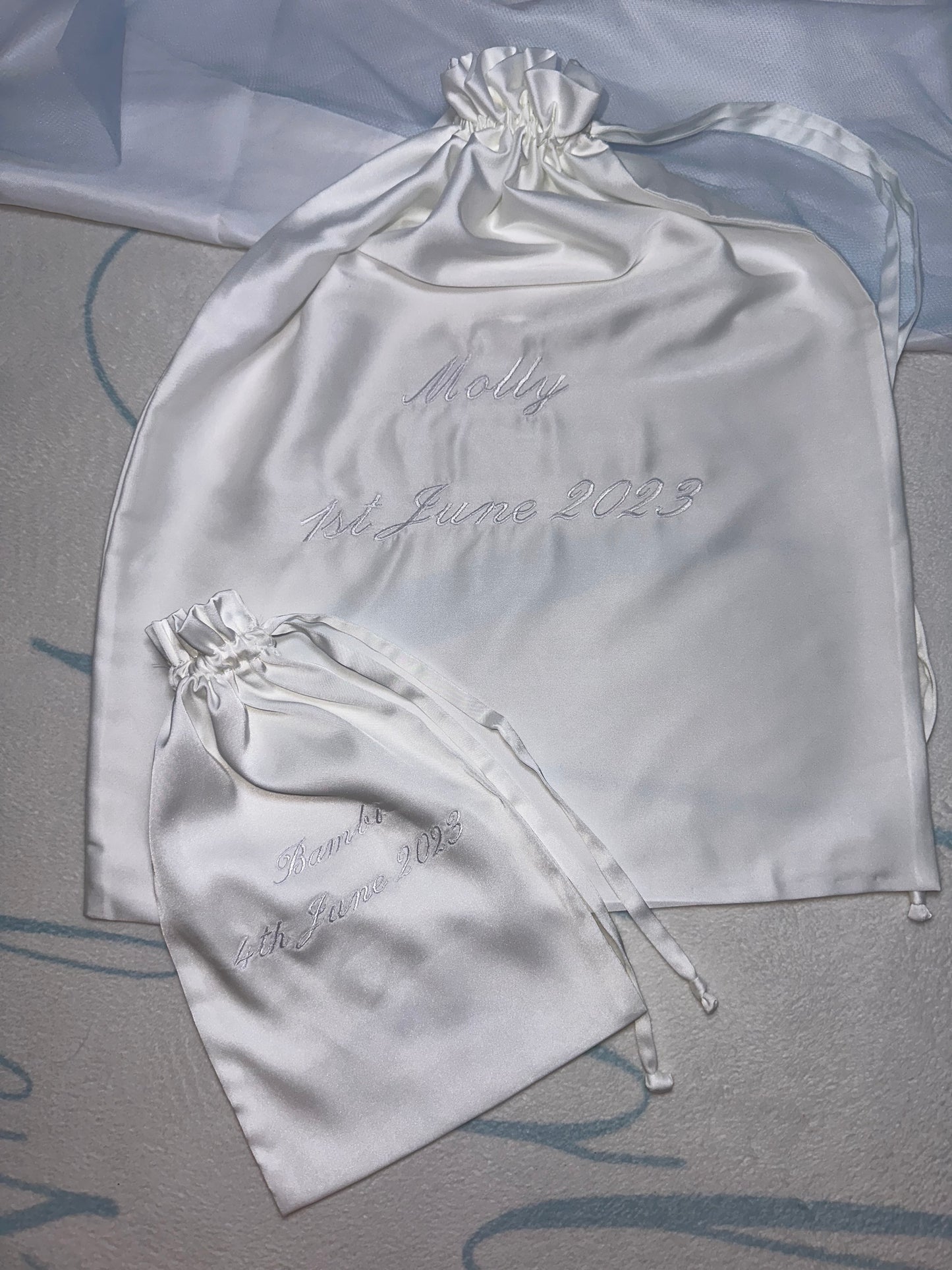 Embroidered Keepsake Bag