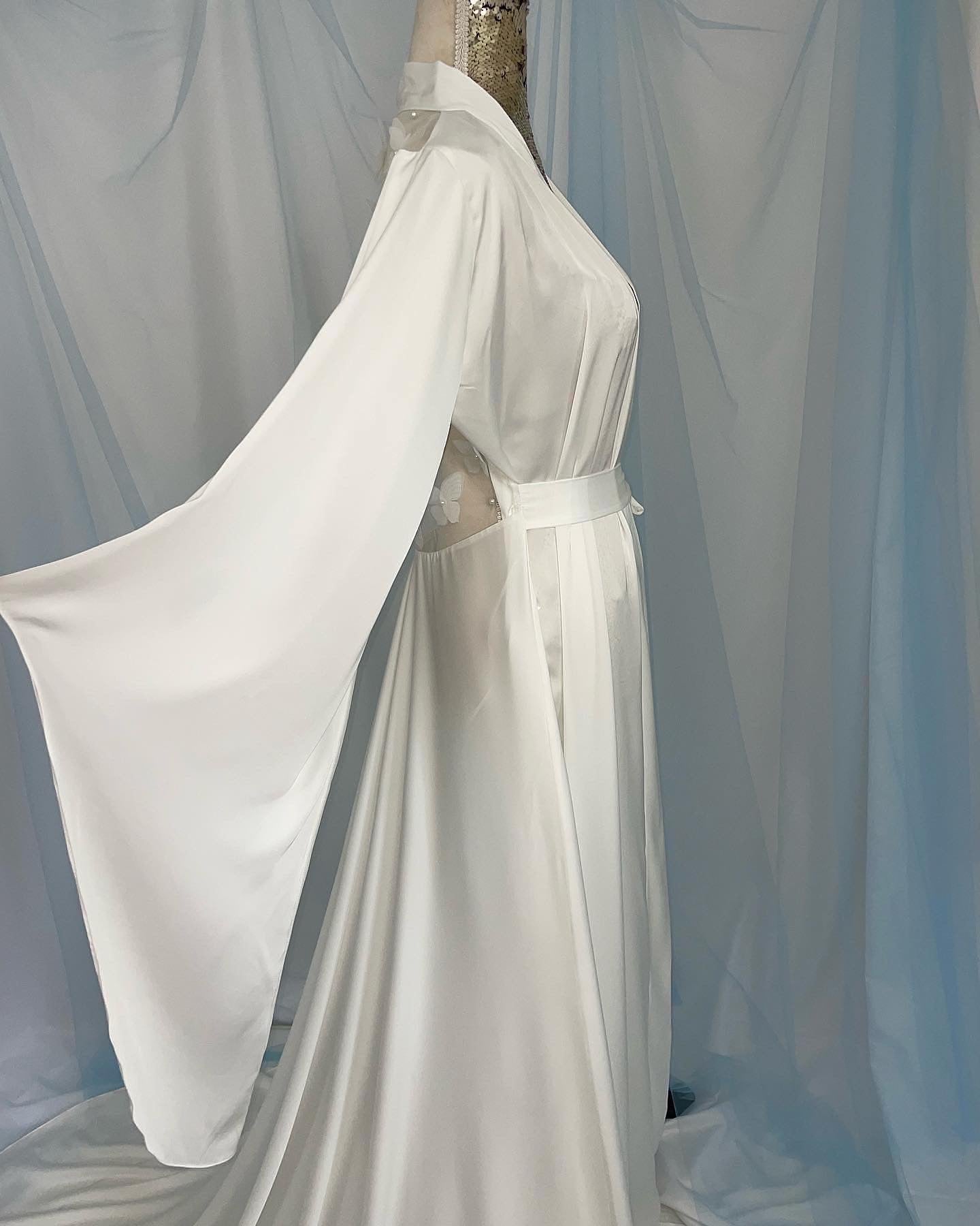 Silk Butteryfly Back Gown