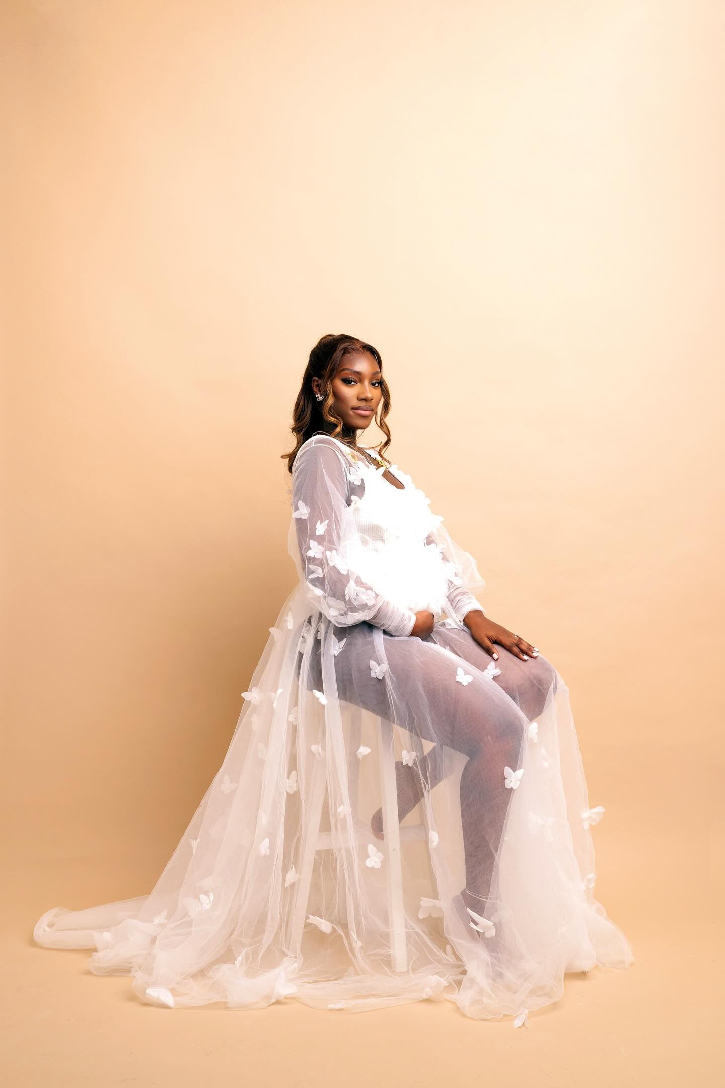 Maternity Butterfly Gown