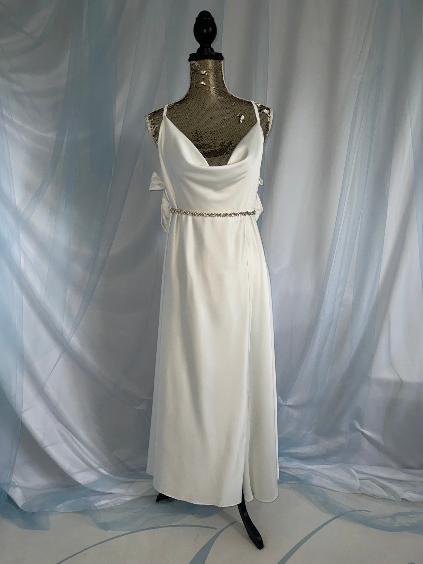 Large Bow Silk Cami