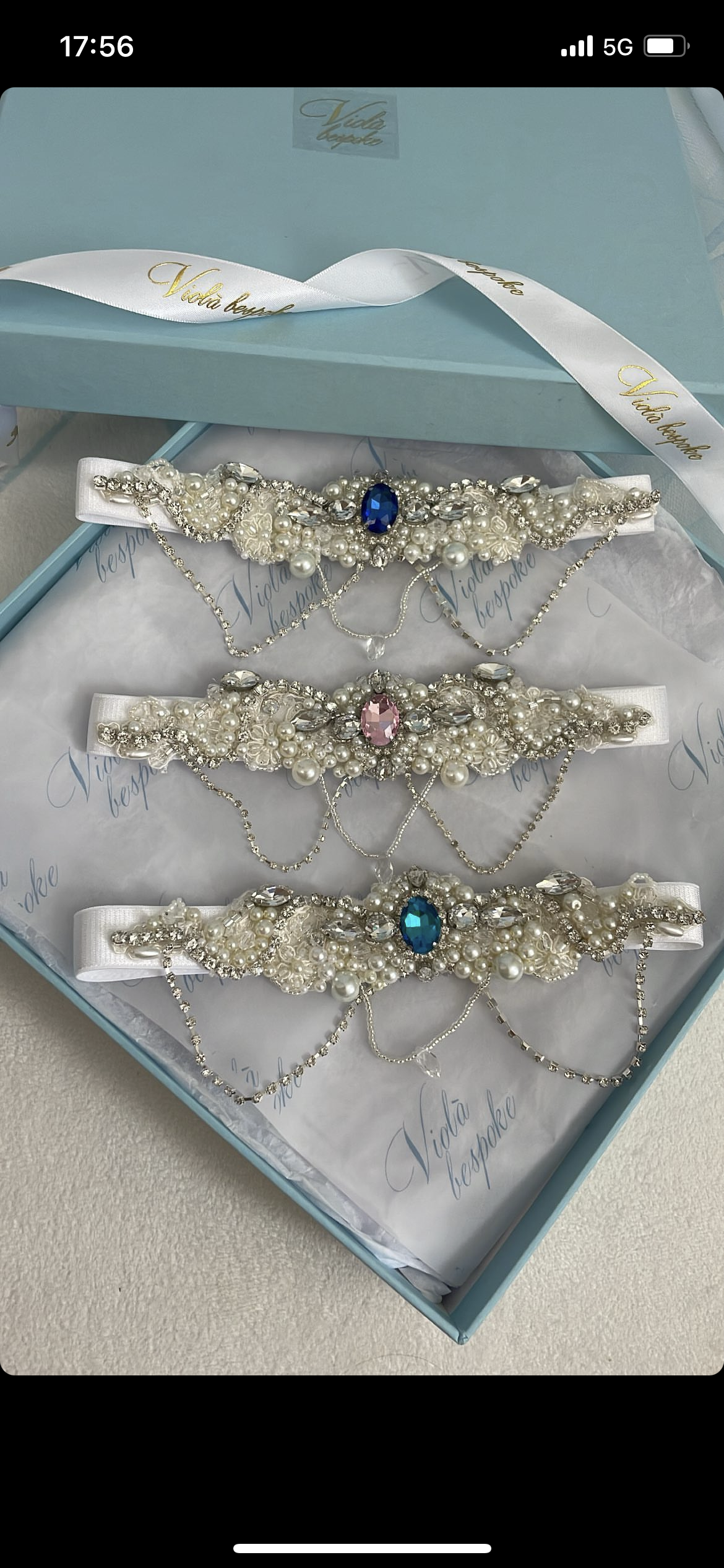 Sparkle Centre Stone Garter