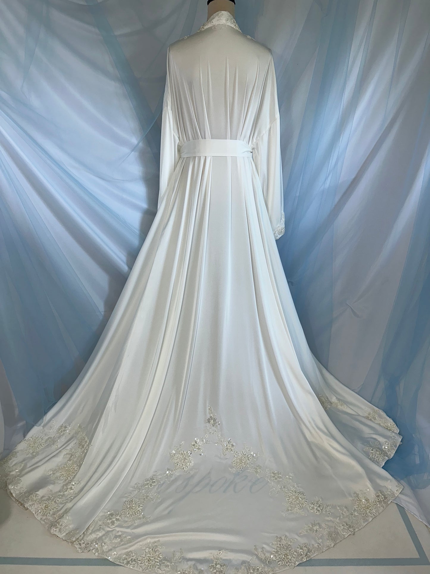 Silk Gown With A Beaded Trim