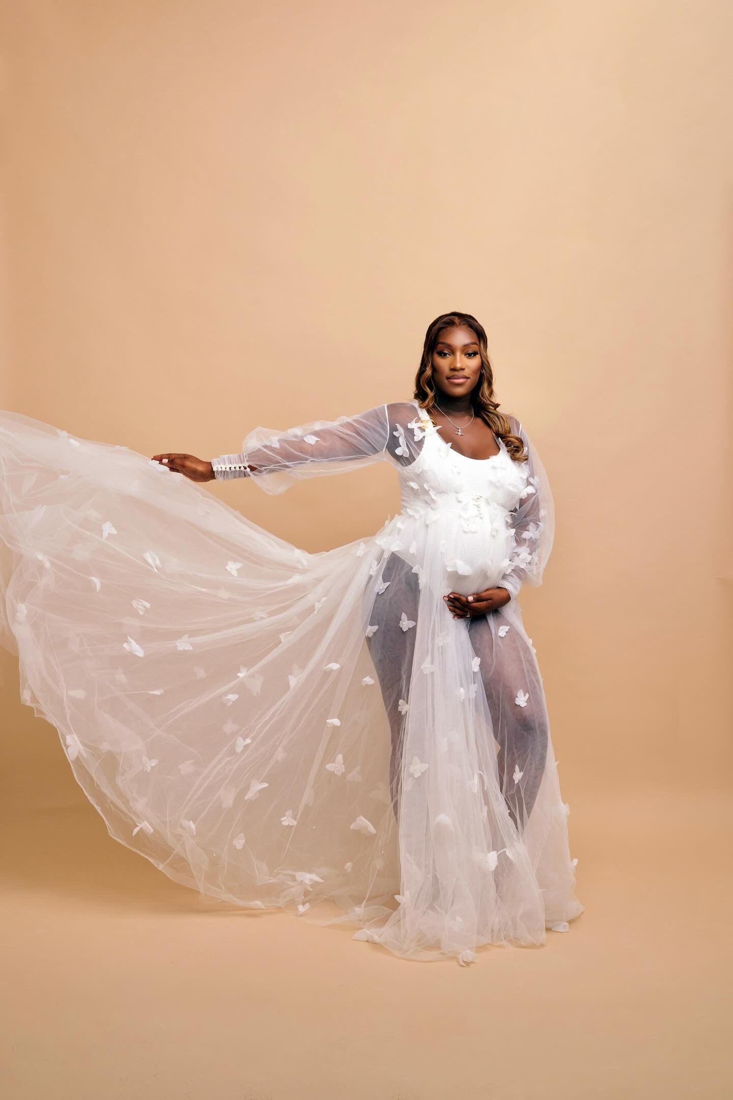 Maternity Butterfly Gown