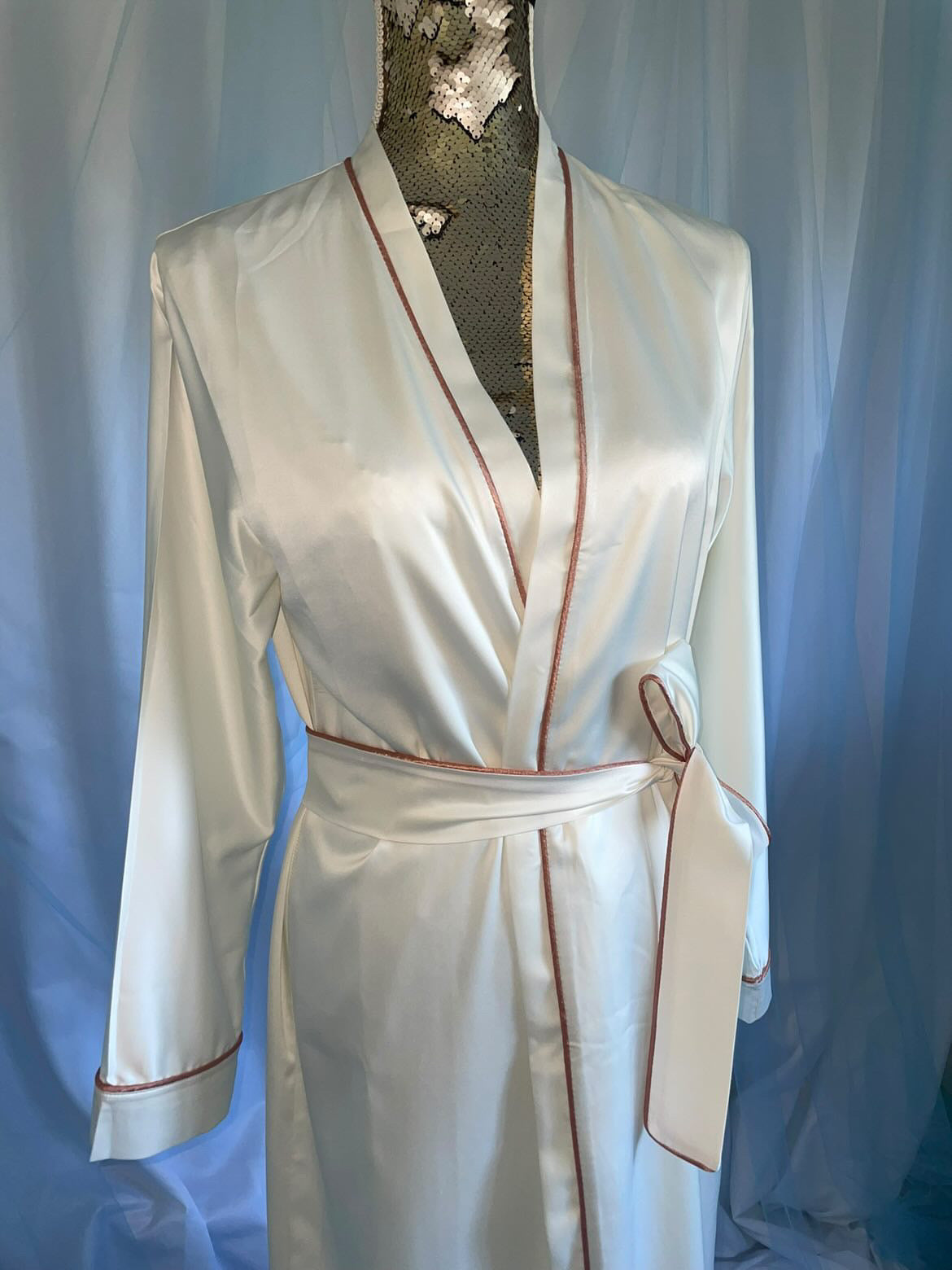 Ivory Robe & Coloured Trim