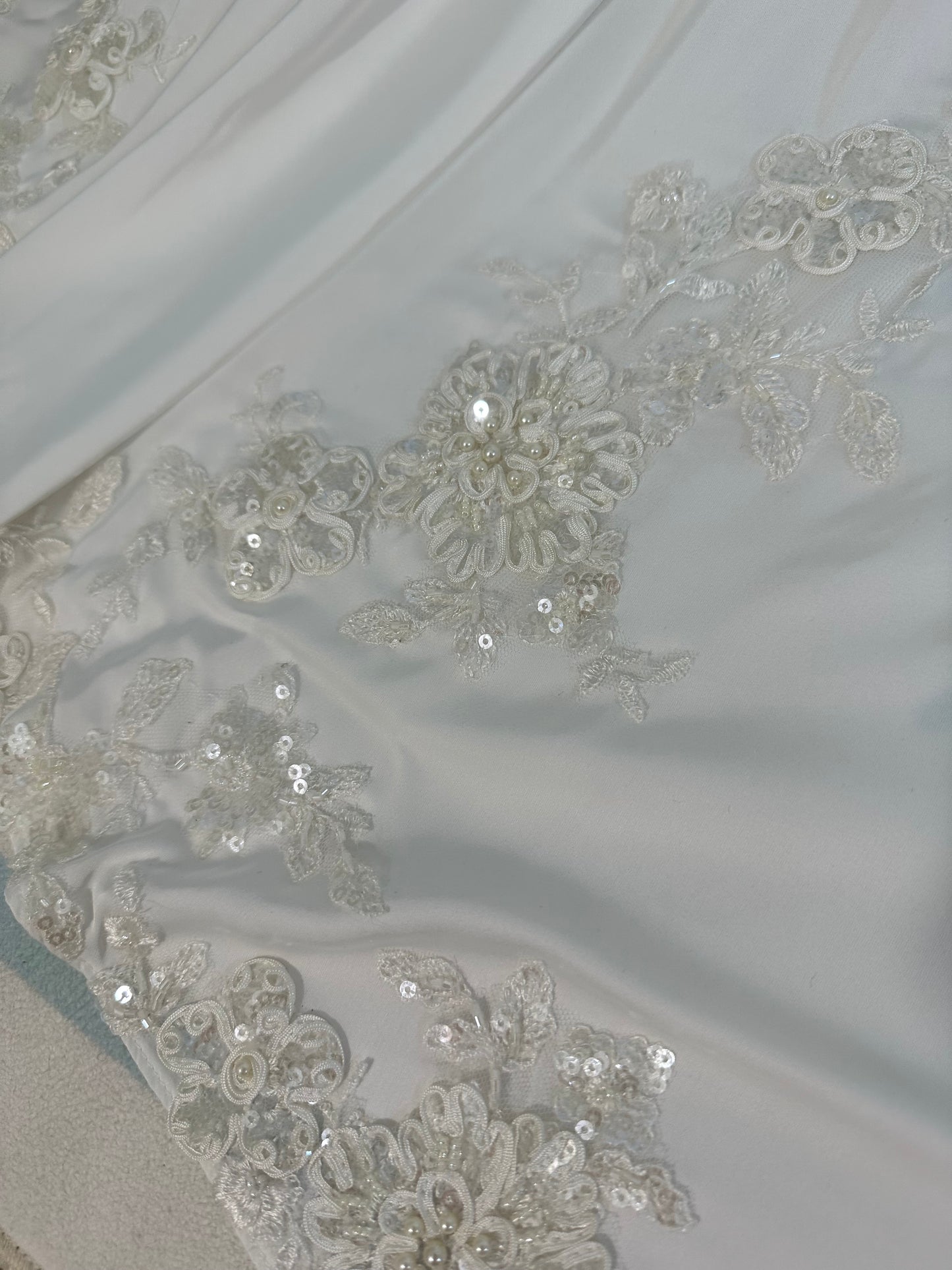 Silk Gown With A Beaded Trim