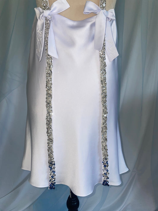 Silk Sparkle Cami With A Blue Trim