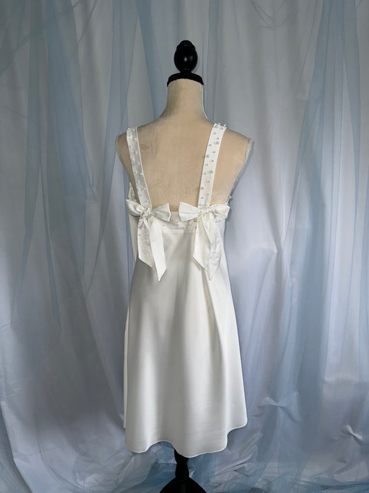 Thick Strap Pearl Silk Cami