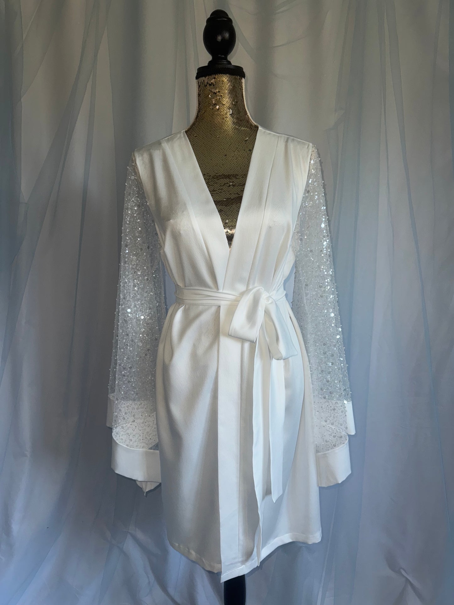 Sparkle sleeve gown