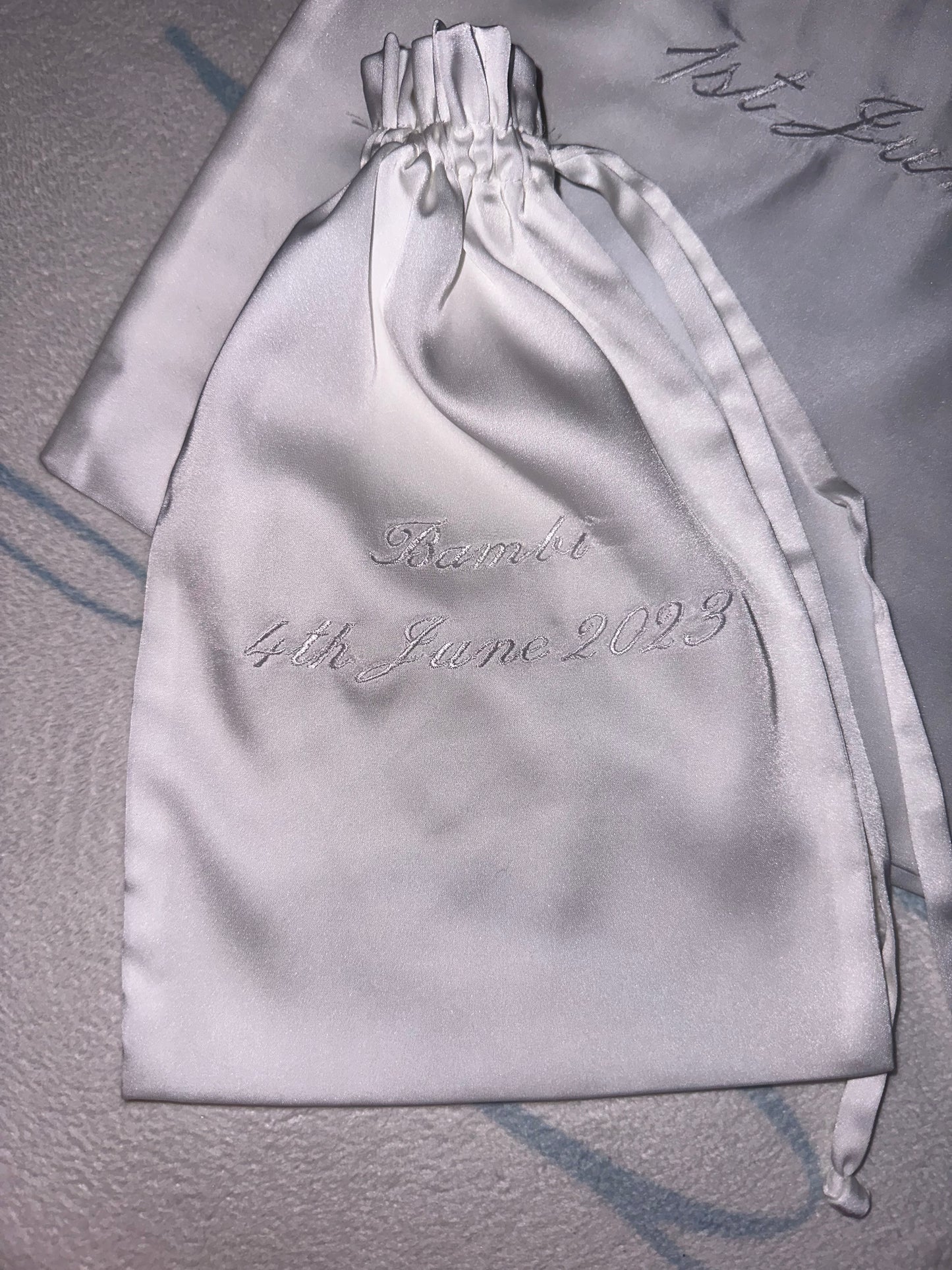 Embroidered Keepsake Bag