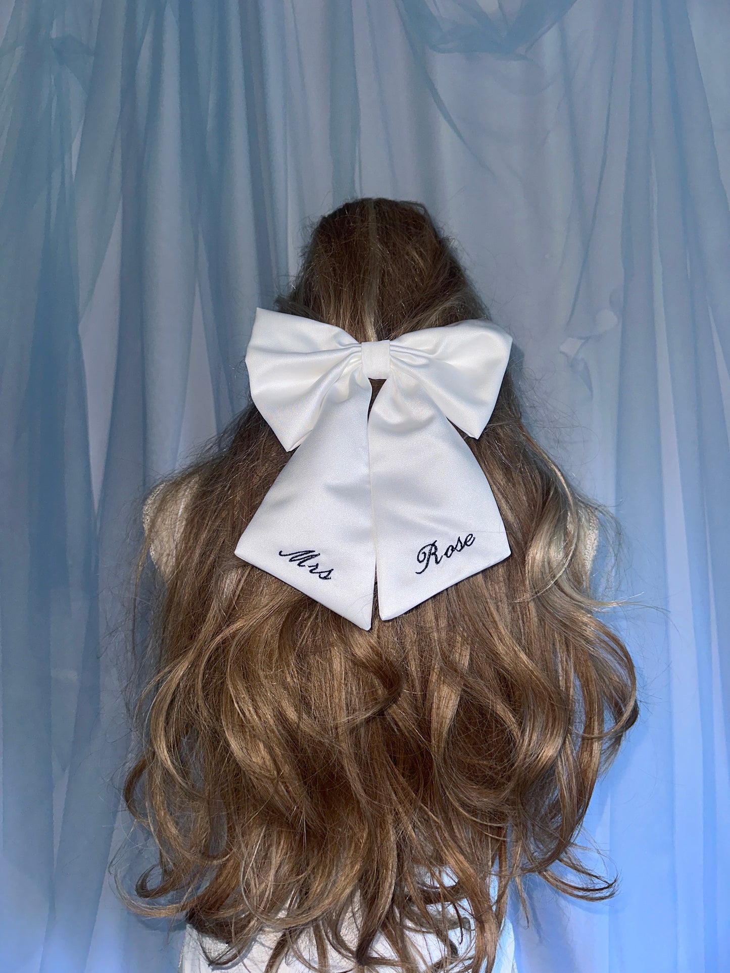 Embroidered bow