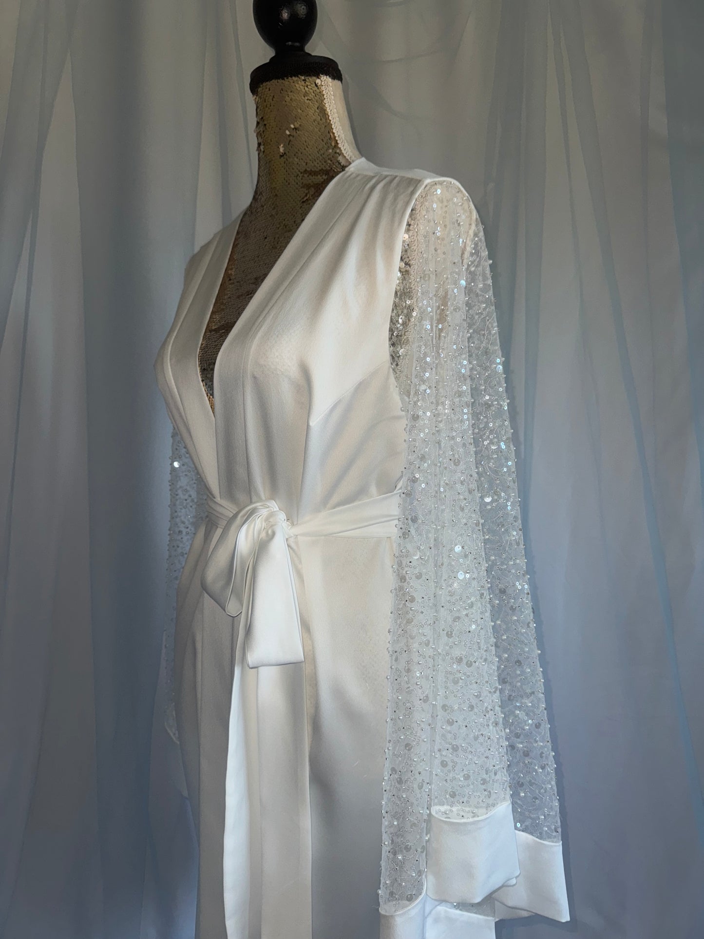 Sparkle sleeve gown