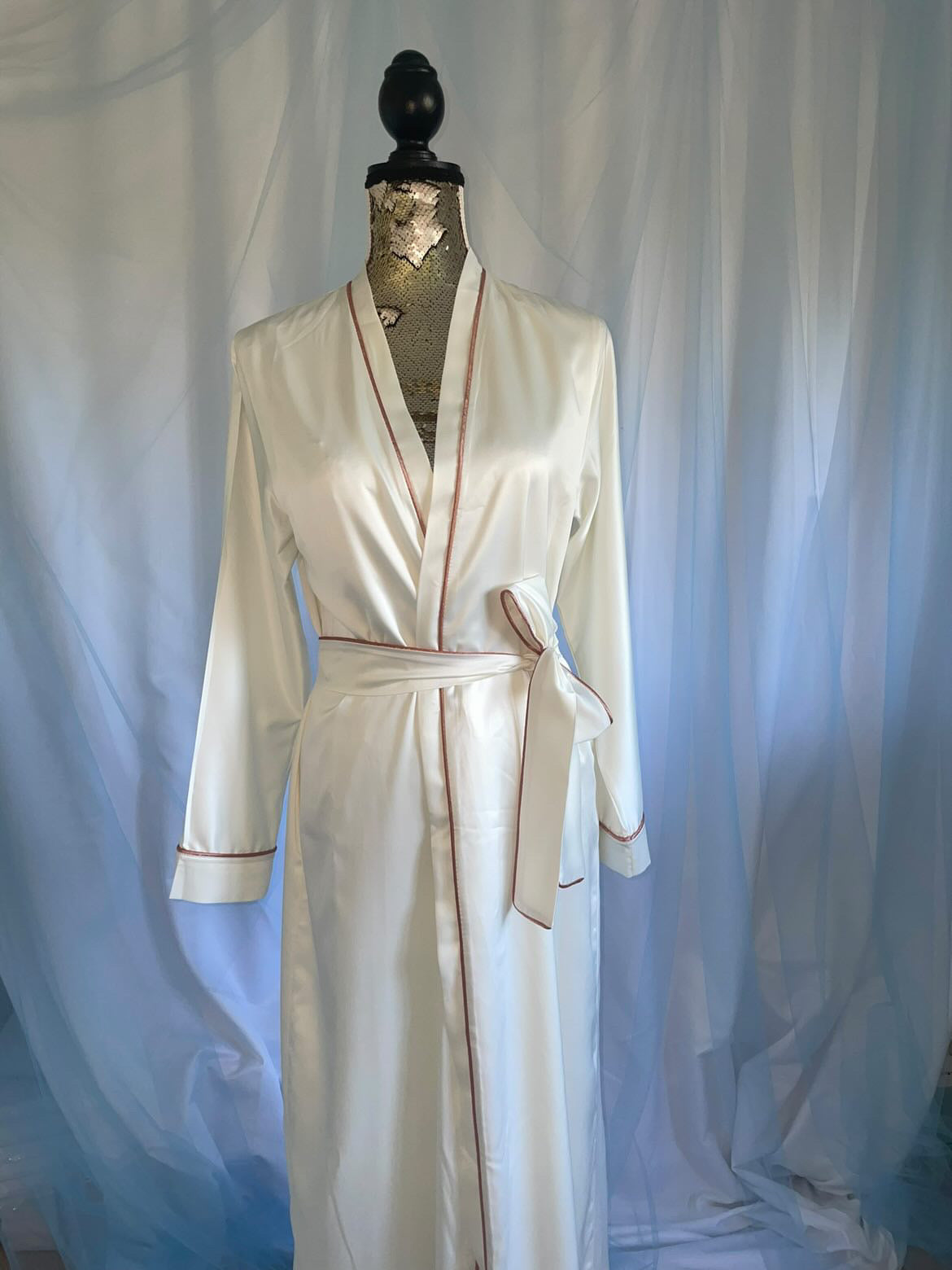 Ivory Robe & Coloured Trim